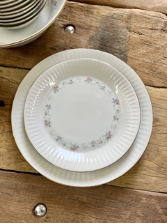 12 Platos Playos ~ Porcelana Tsuji - Antiguedades JOE