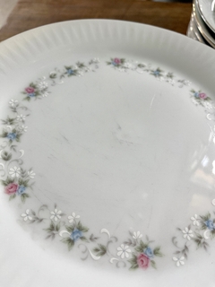 12 Platos Playos ~ Porcelana Tsuji - Antiguedades JOE