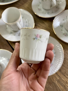 6 Duos de Cafe ~ Porcelana Tsuji - Antiguedades JOE