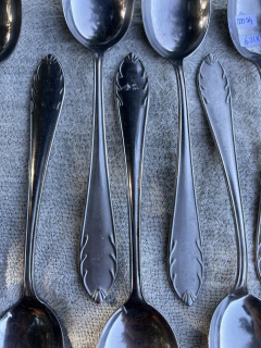 12 Cucharas Ac. Inox. Johnson Trabajadas - tienda online