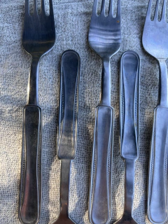 8 Tenedores Postre/Grandes ~ Ac. Inox. Volf - tienda online