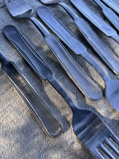 8 Tenedores Postre/Grandes ~ Ac. Inox. Volf - Antiguedades JOE