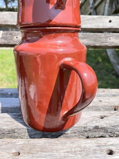Cafetera Enlozada Alemana con Filtro ~ 1,9lt - Antiguedades JOE