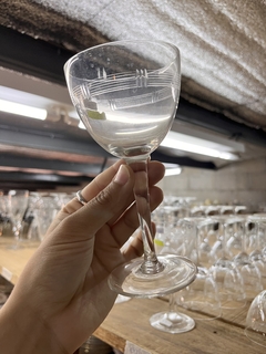 9 Copas de Vidrio Talladas - comprar online
