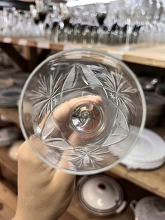8 Copas de Vidrio Talladas - tienda online