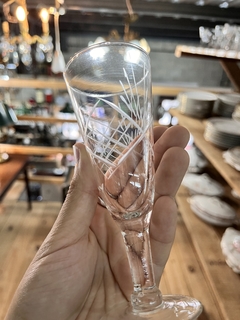 9 Copas de Vidrio Talladas - tienda online