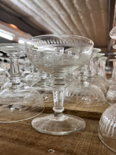 12 Copas de Cristal Talladas