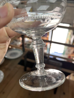 12 Copas de Cristal Talladas - tienda online