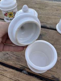 5 Frascos Especieros Loza - comprar online