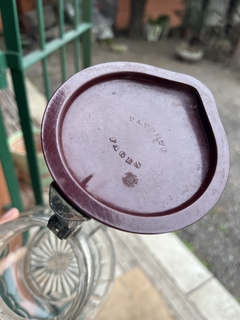 Jarra de Vidrio Tallada c/Tapa 1,1lt