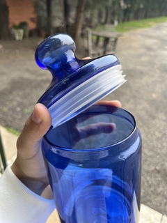 Frasco de Vidrio Azul - tienda online