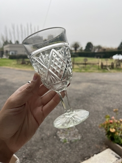 6 Copas de Vidrio Prensado - comprar online