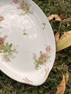 Fuente Oval ~ Porcelana Limoges “Los Mandarines” - Antiguedades JOE