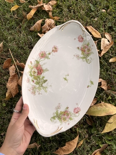 Fuente Oval ~ Porcelana Limoges “Los Mandarines” - Antiguedades JOE