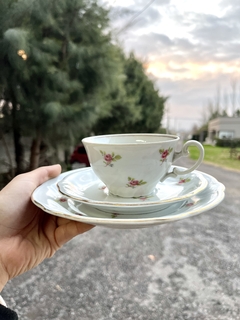 Trío de Té ~ Porcelana Boulonge - comprar online
