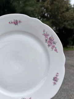 9 Platos Playos ~ Porcelana Verbano - Antiguedades JOE