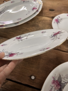 11 Platos Playos ~ Porcelana Tsuji - Antiguedades JOE