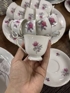 12 Duos de Café ~ Porcelana Tsuji - Antiguedades JOE