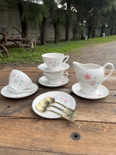 Duo de Té ~ Semi Porcelana Baviera - Antiguedades JOE