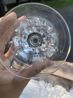6 Copas de Vidrio Talladas, Pesadas! Ideal para agua en internet