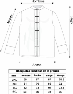 CHAQUETA MANGA LARGA TRADICIONAL CON VIVO - tienda online