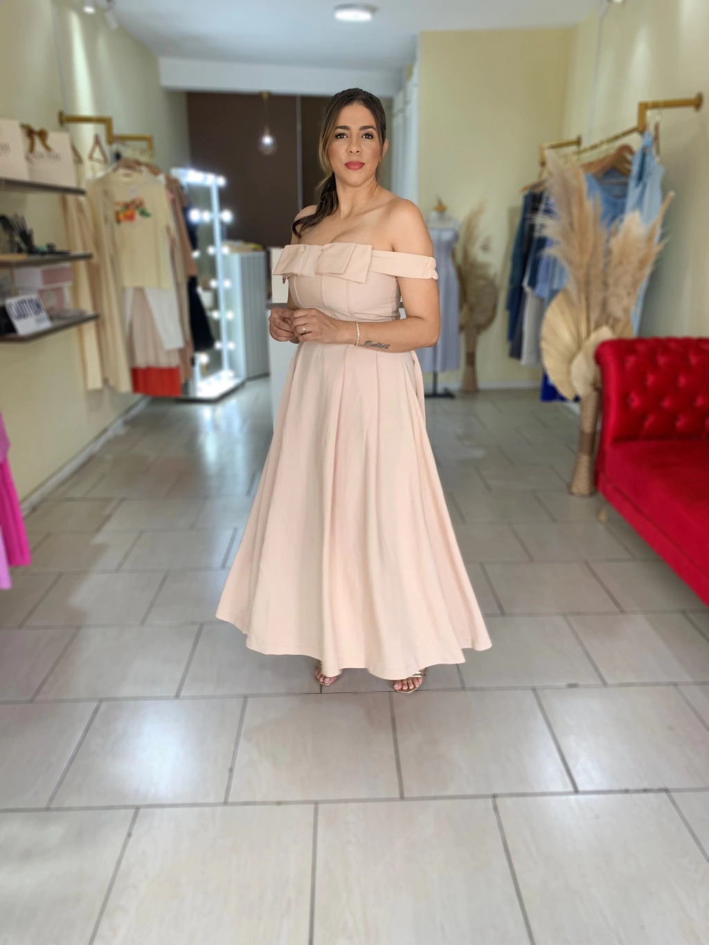 VESTIDO LAÇO OMBRO A OMBRO DIVA
