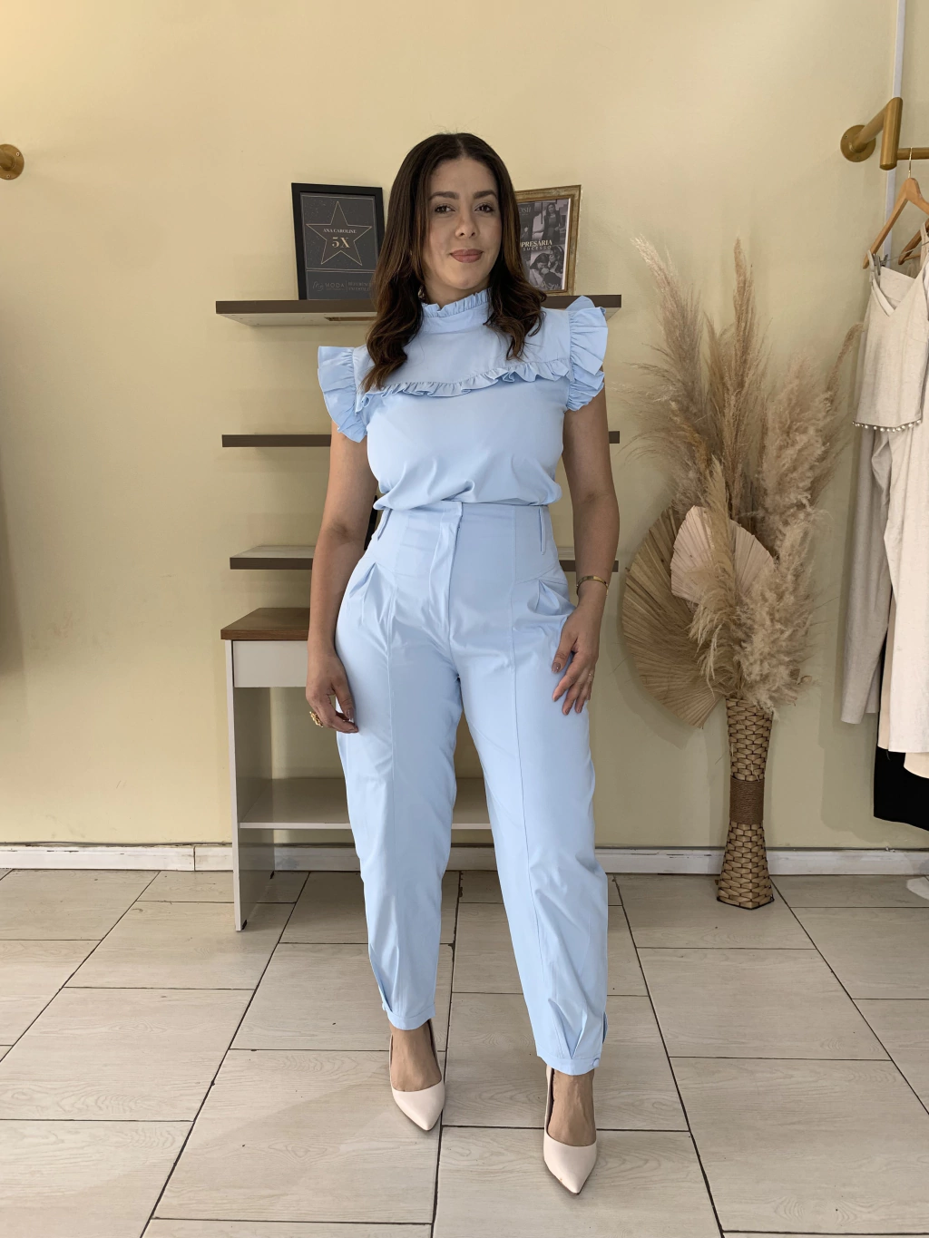 CALÇA ALFAIATARIA CENOURA IZABELLI