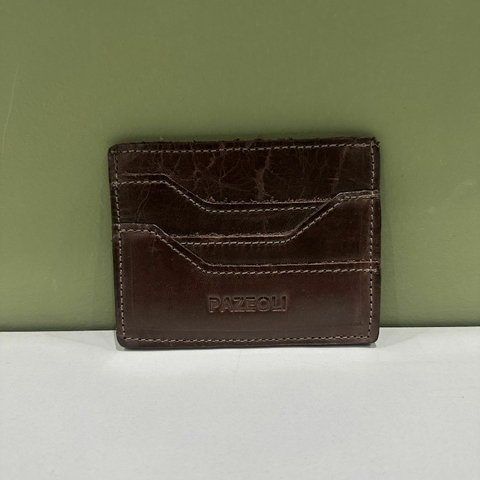 PORTA CARTÃO PAZEOLI TABACO