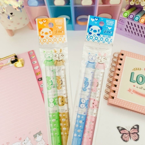 Kit com 2 Réguas de Bichinhos