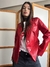 Blazer cuerina rojo