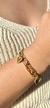 Brazalete doble eslabón corazón