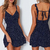 Vestido corto femenino de verano con estampado de lunares, minivestido Sexy de c - comprar en línea