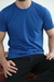Camiseta Básica Algodão Azul Royal na internet