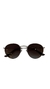 Estilo round prata - Lentes marrom na internet