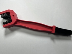 Cepillo de Cadena para Motocicleta: Limpieza Efectiva con Eficacia Triangular en Rojo - La élite del importado