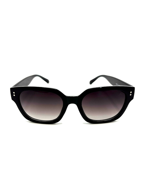 Óculos de sol Marjoriê retangular preto - comprar online