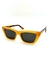 Óculos de sol Marjoriê retangular laranja - comprar online