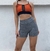 Short frunce cintura recta - tienda online