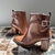 Bota Gisela Couro - Marrom - loja online