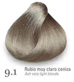 Tintura profesional ELEMENT COLORS de OSSONO x60 grs-9.1 RUBIO MUY CLARO CENIZA