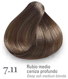 Tintura profesional ELEMENT COLORS de OSSONO x60 grs- 7.11 RUBIO MEDIO CENIZA PROFUNDO