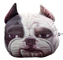 Almohadon Perro Bulldog 3d Decorativo Regalo Original 301