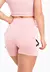 Short Fitness Cintura Alta com Elástico Racy com Bolso Rose - comprar online