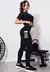 Conjunto Fitness Cropped Preto + Calça Legging com Bolso Tela - loja online