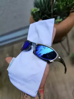 SPLICE PRETO/PRATA LENTE AZUL ESCURO