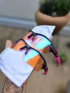 FLAK 2.0 PRETO LENTE PRIZM KIT ROSA