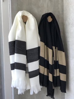 Manta Nido - Negro / Camel - comprar online