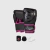 Kit Boxe Muay Thai Naja Black Line - Luva + Bandagem + Bucal - Cor Preta e Rosa
