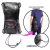 Kit Boxe Muay Thai Naja Black Line - Luva + Bandagem + Bucal - Cor Preta e Rosa - loja online