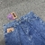Bermuda Corteiz C-Star Denim Jeans Faded Blue